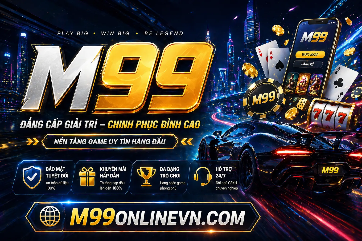 Giao diện đăng nhập an toàn của 888vnd Casino